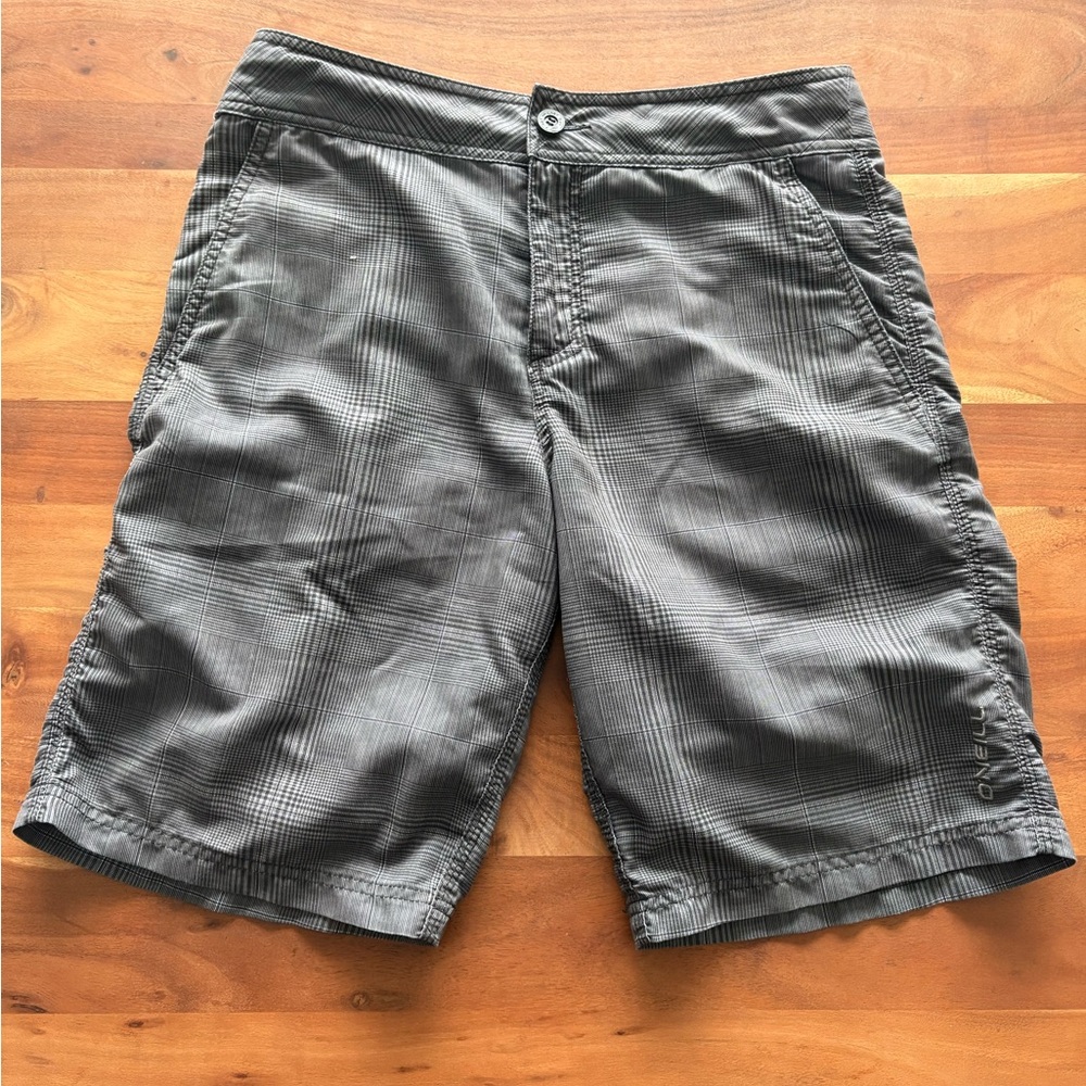O'Neill Charcoal Plaid Men's Shorts